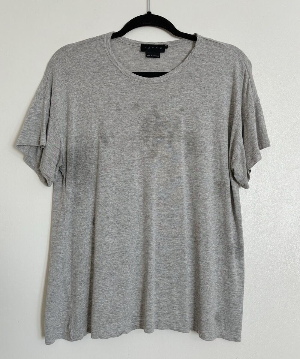 Gray HATCH Viscose T-Shirt Flawed 1/S